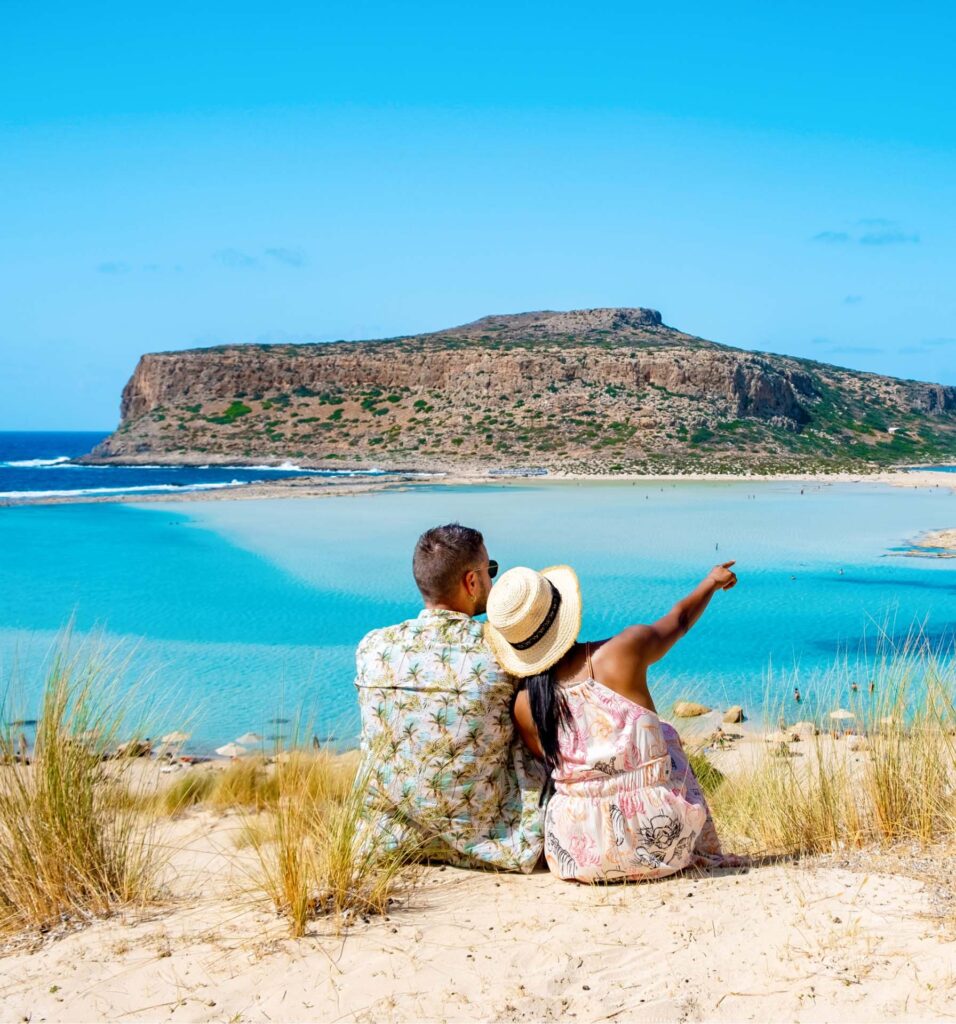 Krasanos Car Rental Crete couple looking at the horizon